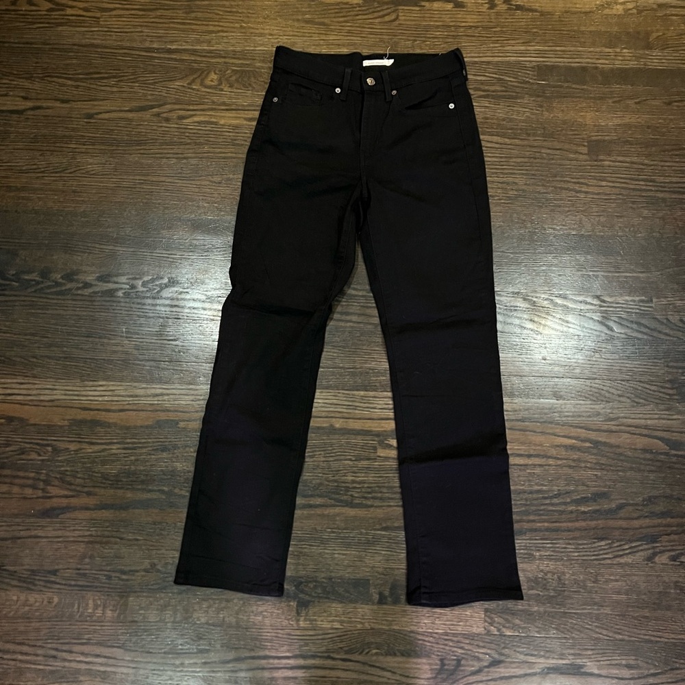 Levi Classic Straight Black Jeans